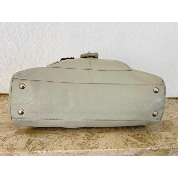 Coach penelope light gray pebble Leather Satchel BAG PURSE shoulder bag F19044 - Picture 7 of 10